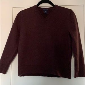 Dark purple 100% merino wool sweater from Gap